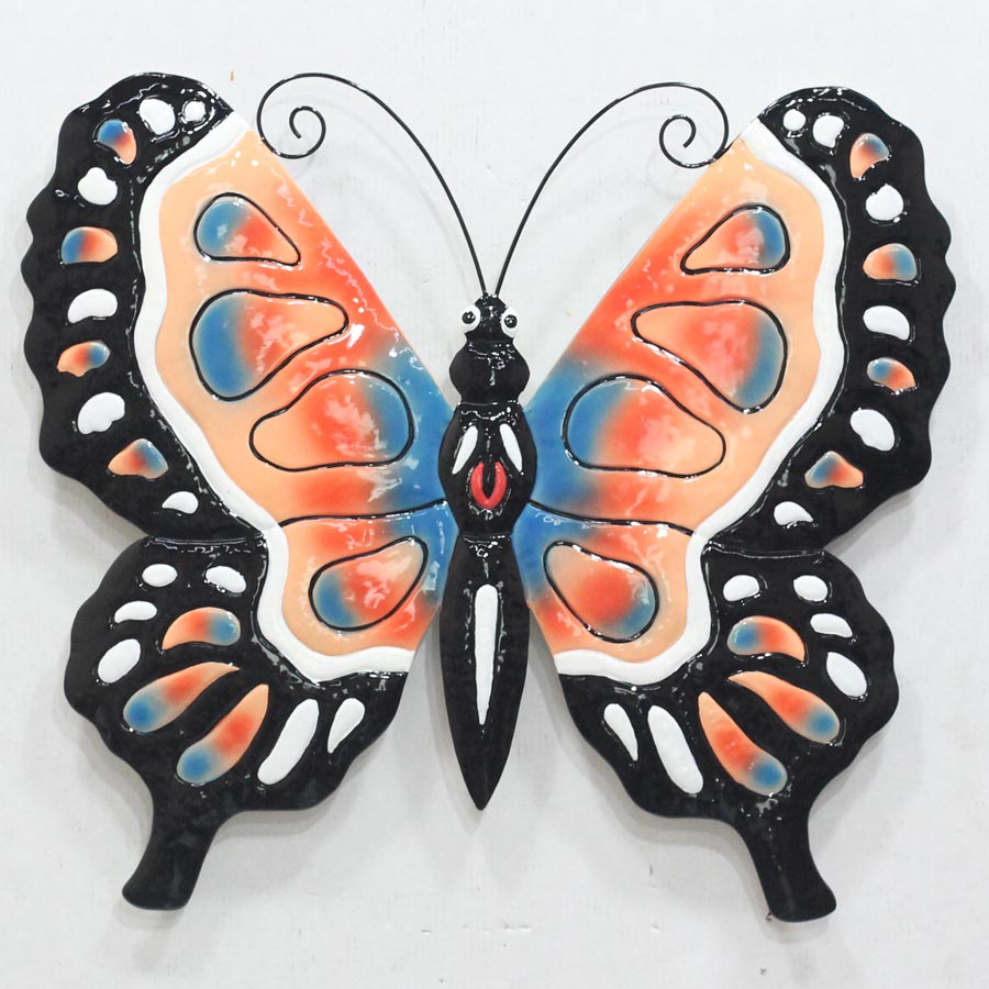 Bright color metal butterfly wall decor