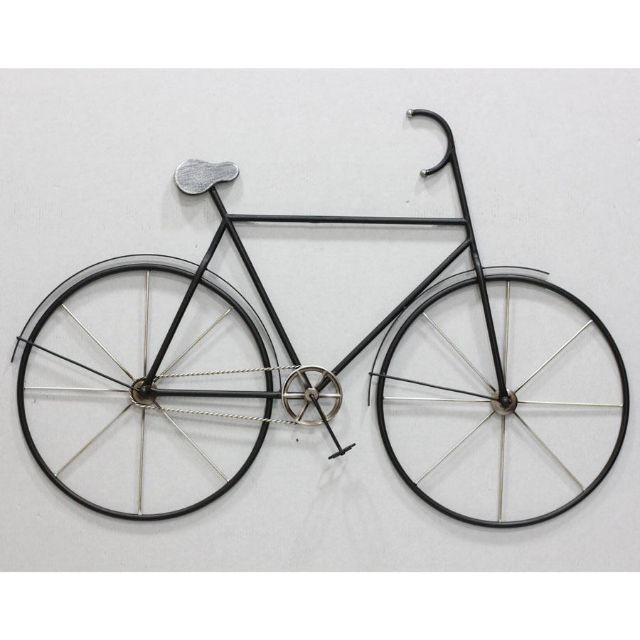 Metal bicycle wall decor