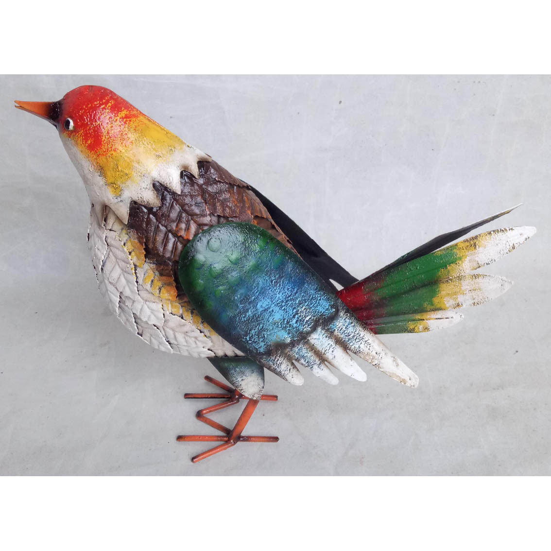 Hand-made metal garden decor bird ornament 