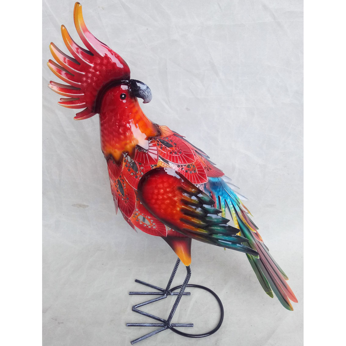 Hand-made metal garden decor bird ornament 